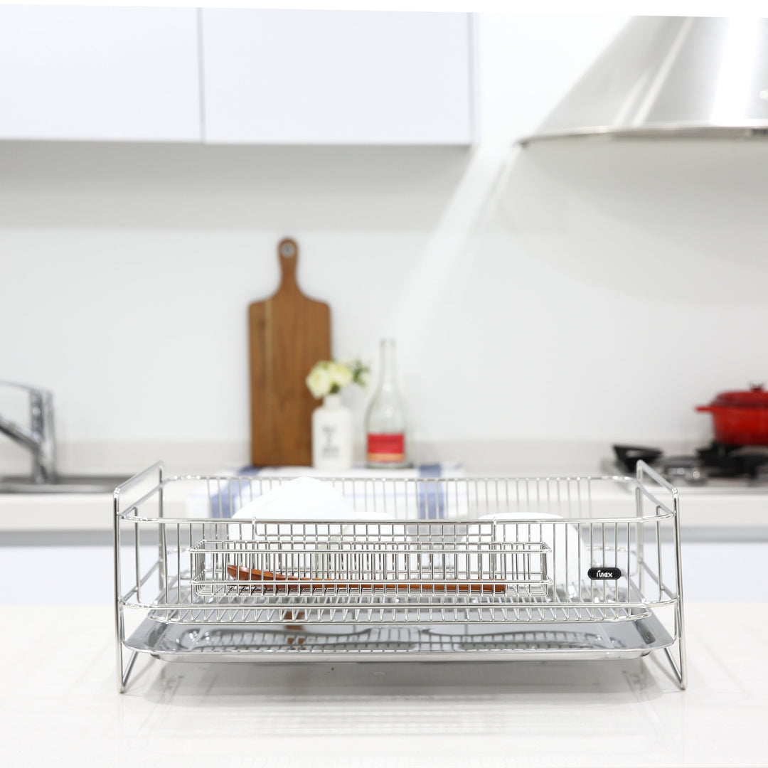 SOLID 1-TIER DISH RACK (XL)