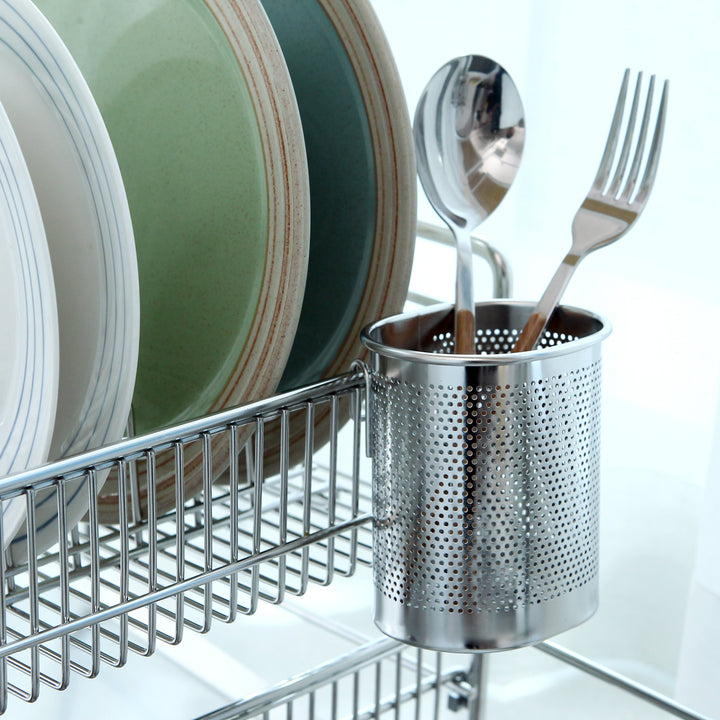 SOLID 1-TIER DISH RACK (L)